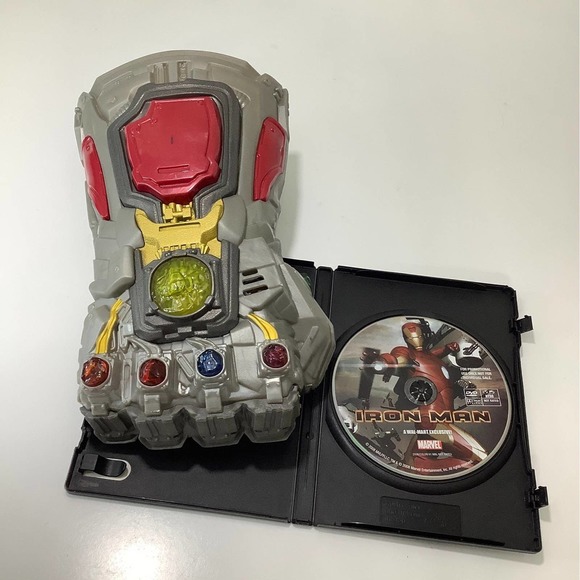 Marvel Thanos Iron man electronic fist toy and dvd movie bundle EUC - Picture 4 of 6
